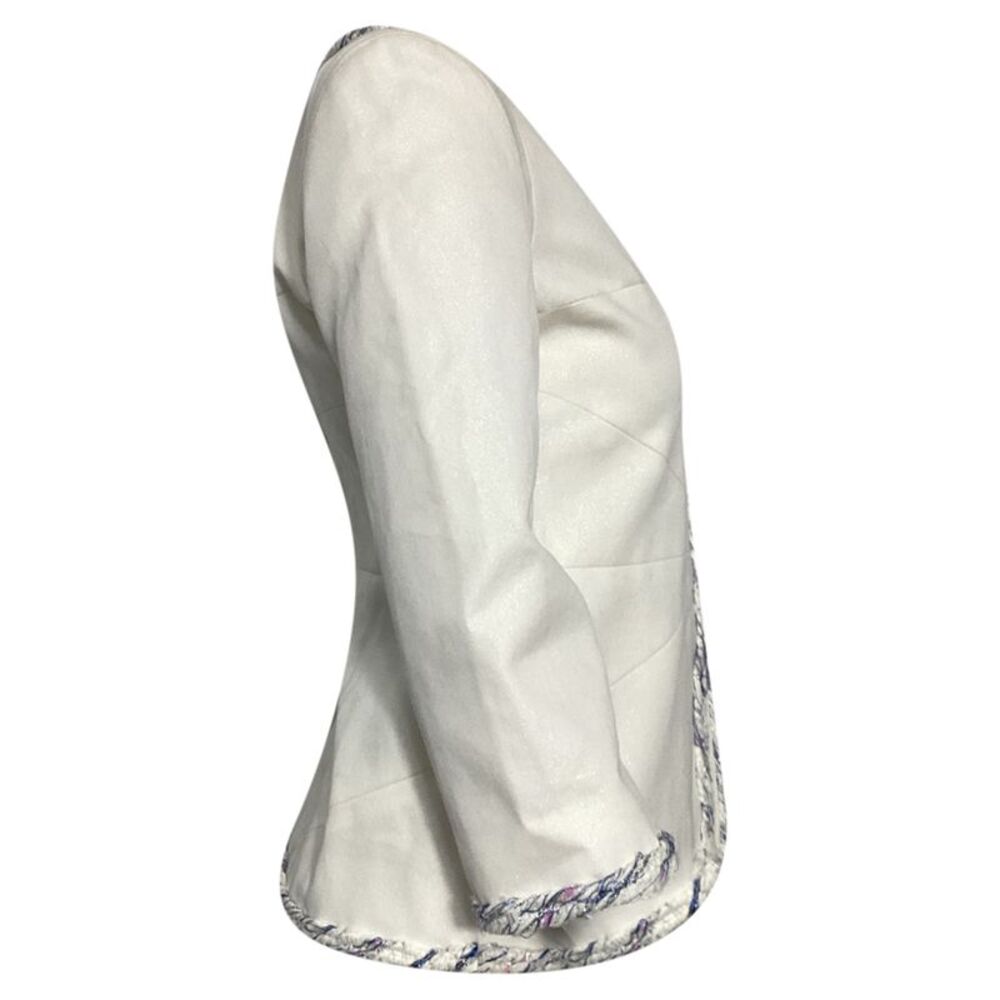 Chanel Evening Jacket in White Cotton - Picture 3 of 6